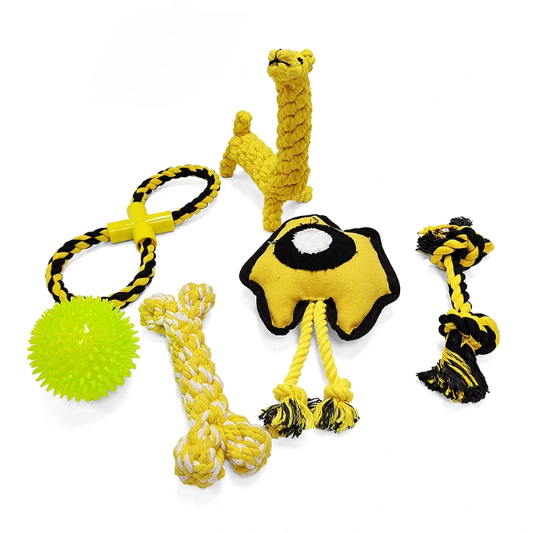 Chew touw Bone TPR Dog Toy Set