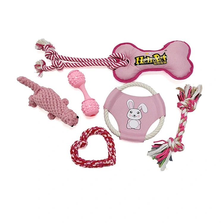 Roze huisdierenspeelgoedset