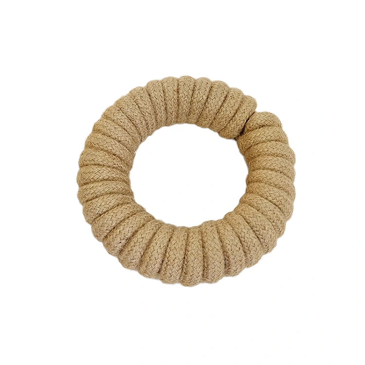 Round jute katoenen touw huisdierspeelgoed